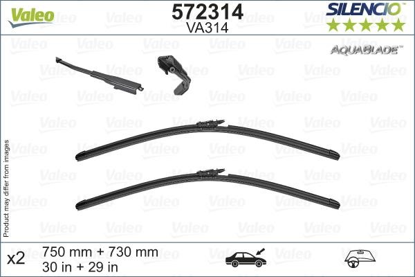 Valeo 572314 Wiperblade 572314 572314 Valeo Wiperblade