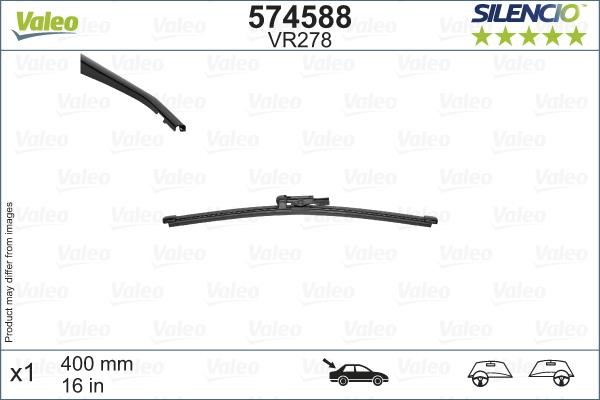 Windshield wipers Nissan NV300: 574588 Valeo Wiper Blade