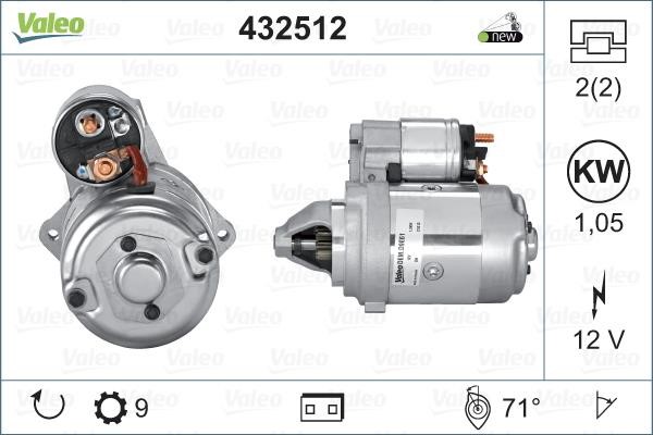 Valeo 432512 Starter 432512