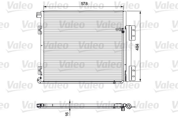 Air conditioner condenser MAN: 815060 Valeo AC Condenser