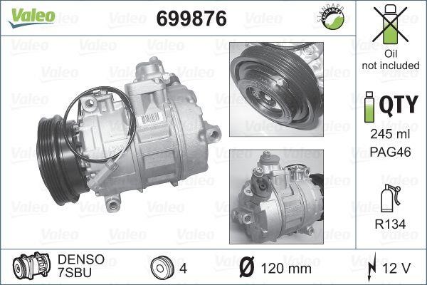 Valeo 699876 Compressor, air conditioning 699876