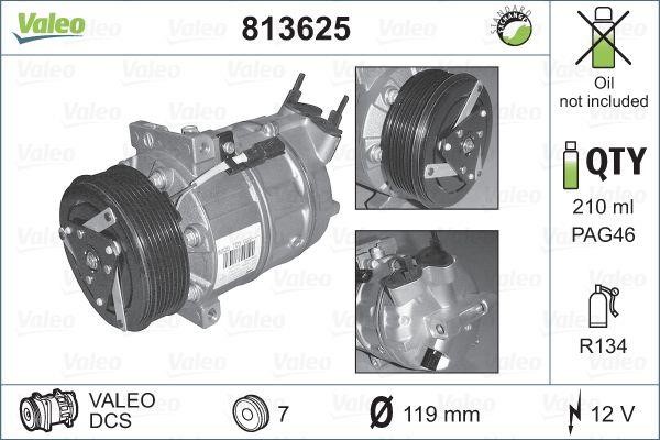 Valeo 813625 Compressor, air conditioning 813625