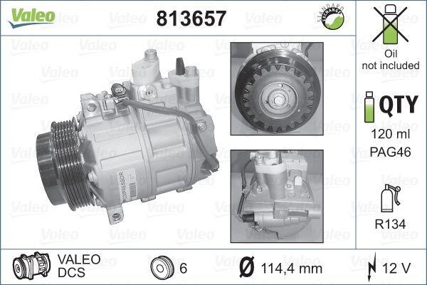 Valeo 813657 Compressor, air conditioning 813657