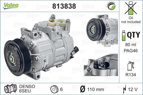 Valeo 813838 Compressor, air conditioning 813838