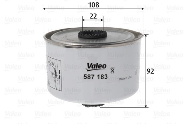Valeo 587183 Fuel filter 587183