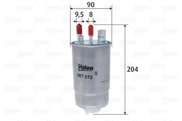 Valeo 587072 Fuel filter 587072