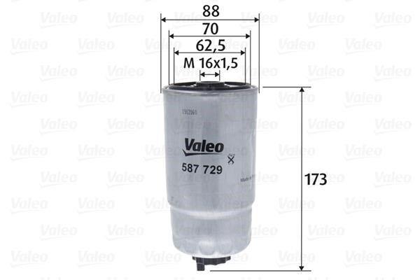 Valeo 587729 Fuel filter 587729