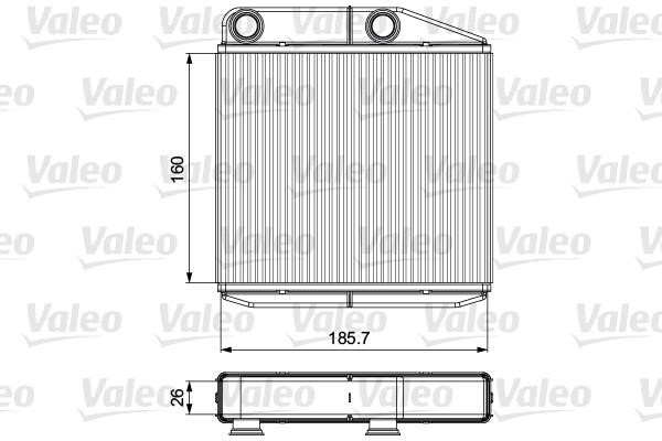 Valeo 811502 Heat exchanger, interior heating 811502