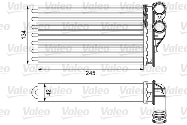Valeo 811503 Heat Exchanger, interior heating 811503