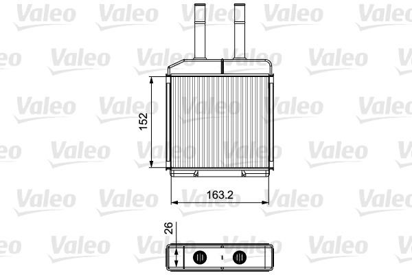 Valeo 811522 Heat Exchanger, interior heating 811522