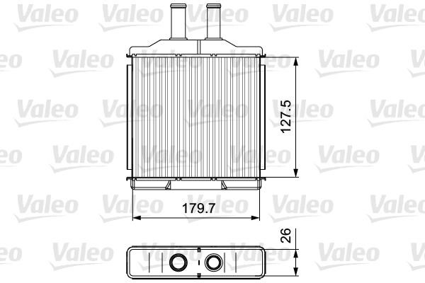 Valeo 811541 Heat Exchanger, interior heating 811541
