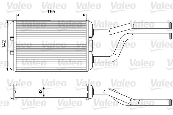 Valeo 811545 Heat Exchanger, interior heating 811545