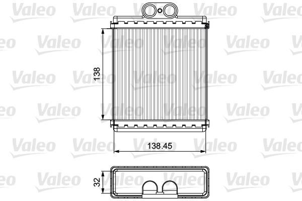 Valeo 811550 Heat Exchanger, interior heating 811550
