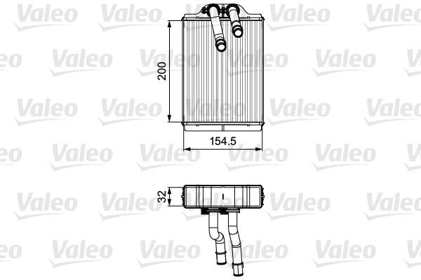 Valeo 811551 Heat Exchanger, interior heating 811551