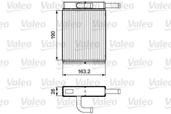 Valeo 811558 Heat Exchanger, interior heating 811558