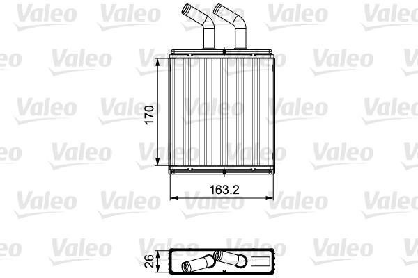 Valeo 811561 Heat Exchanger, interior heating 811561