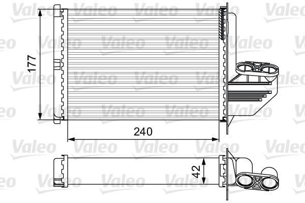 Valeo 812291 Heat exchanger, interior heating 812291