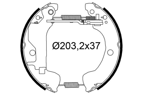 Valeo 554922 Brake shoe set 554922