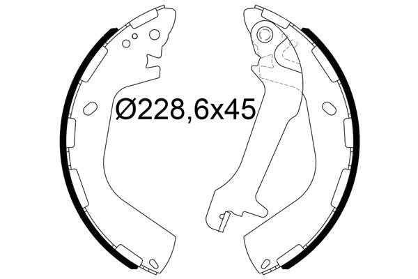 Valeo 564290 Brake shoe set 564290