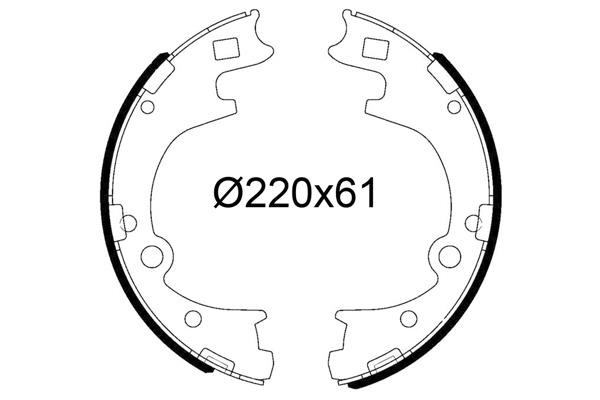 Valeo 564305 Brake shoe set 564305