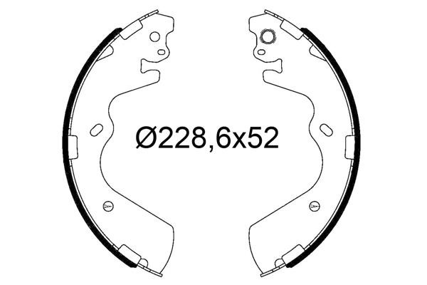 Valeo 564333 Brake shoe set 564333