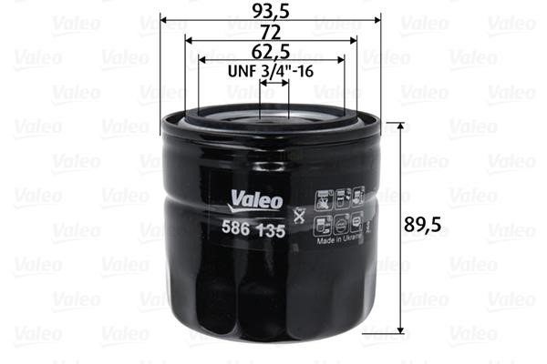 Valeo 586135 Oil Filter 586135