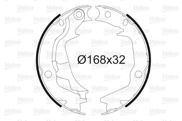 Valeo 564138 Parking brake shoes 564138