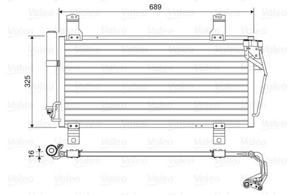 814456 Valeo Condenser, air conditioning