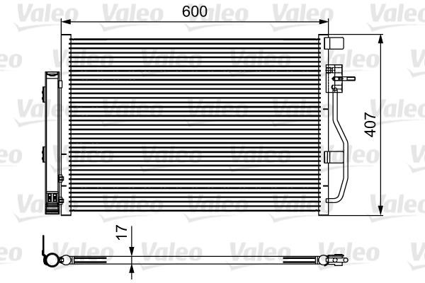 Valeo 814478 AC Condenser 814478 814478 Valeo AC Condenser