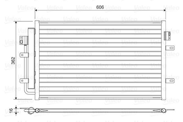 Air conditioner condenser Iveco: 822551 Valeo Condenser, air conditioning