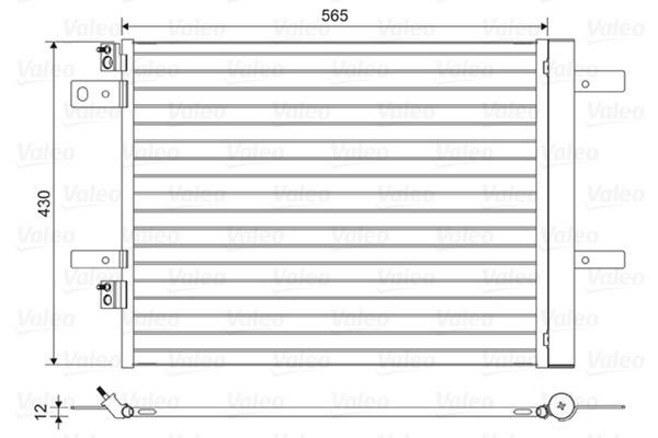 Air con condenser Citroen Spacetourer: 822564 Valeo AC Condenser