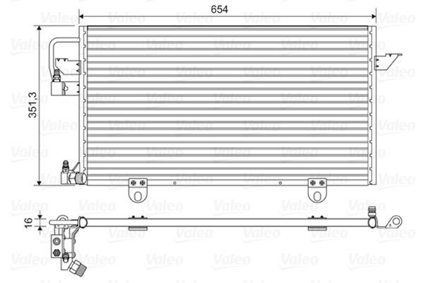 Valeo 822602 Condenser, air conditioning 822602