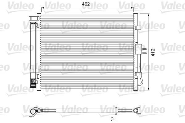 Valeo 814402 AC Condenser 814402 814402 Valeo AC Condenser