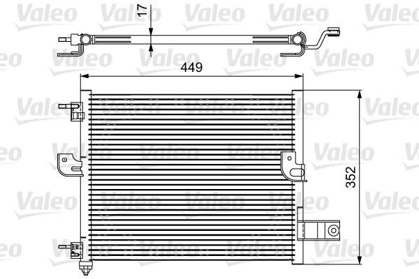 Valeo 814422 Condenser, air conditioning 814422