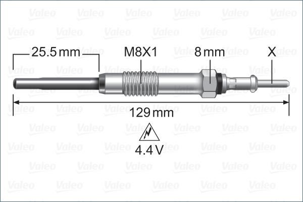 Valeo 345240 Glow plug 345240