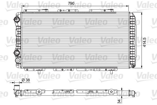 Valeo 230997 Radiator, engine cooling 230997