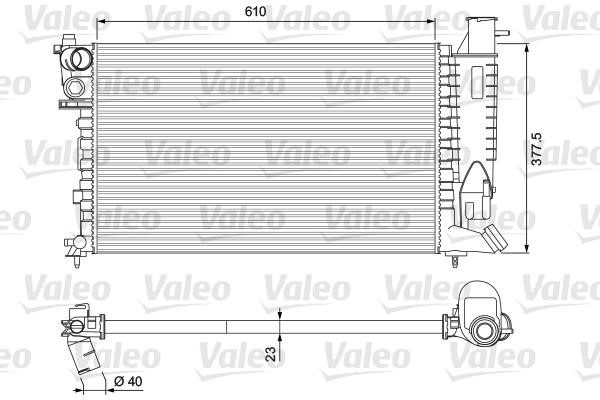 Valeo 231010 Radiator, engine cooling 231010