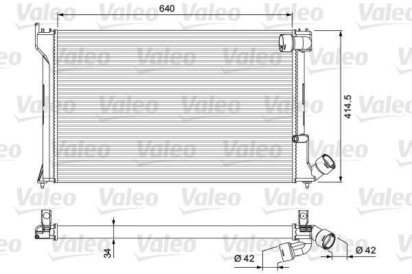 Valeo 231289 Radiator, engine cooling 231289