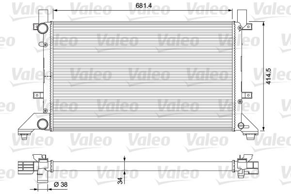 Valeo 231605 Radiator, engine cooling 231605