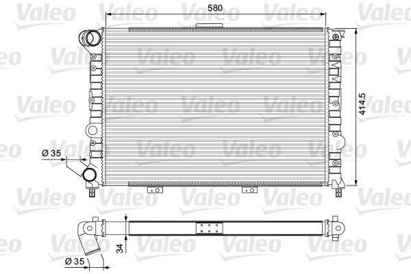 Valeo 232012 Radiator, engine cooling 232012