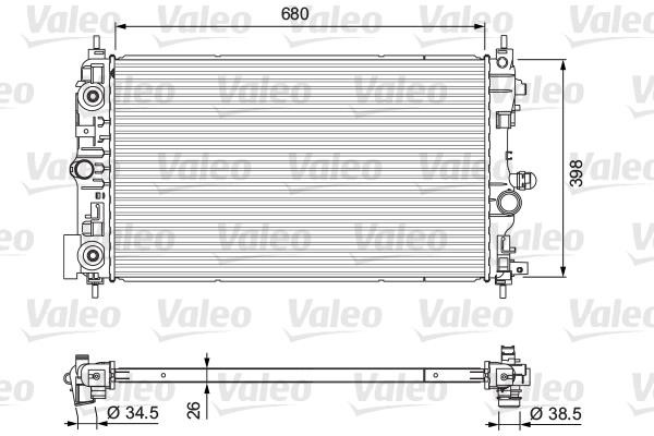 Valeo 701733 Radiator, engine cooling 701733