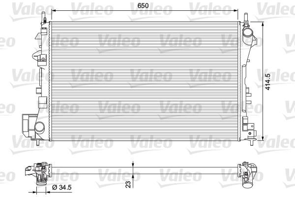 Valeo 232879 Radiator, engine cooling 232879