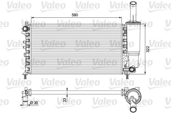 Valeo 232923 Radiator, engine cooling 232923