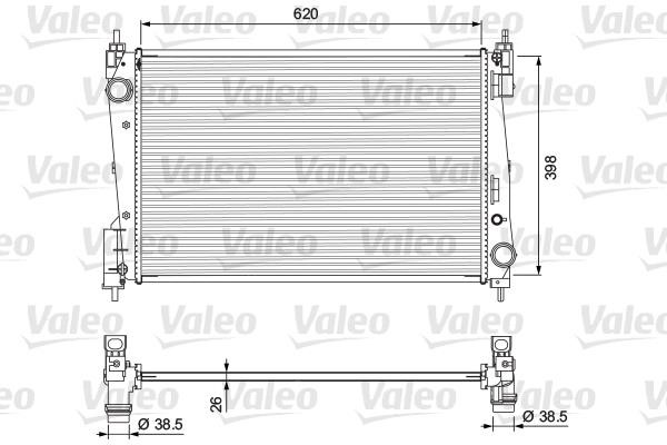 Valeo 701717 Radiator, engine cooling 701717