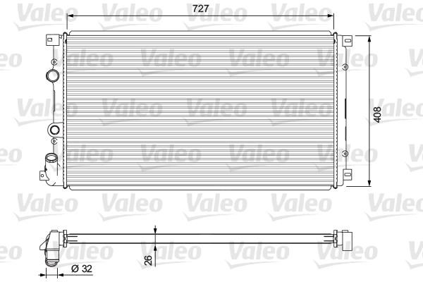 Valeo 701725 Radiator, engine cooling 701725