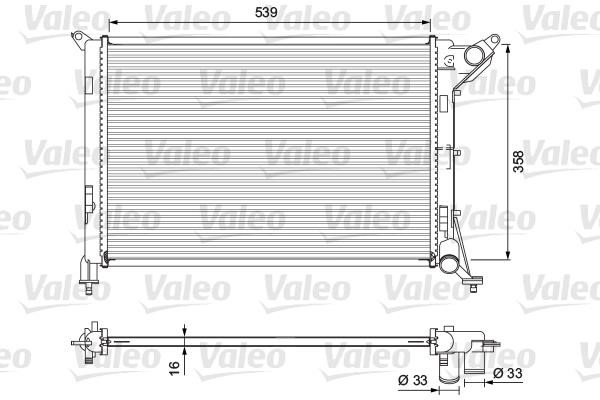 Valeo 701730 Radiator, engine cooling 701730