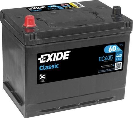 Exide EC605 Battery Exide 12V 60AH 440A(EN) L+ EC605