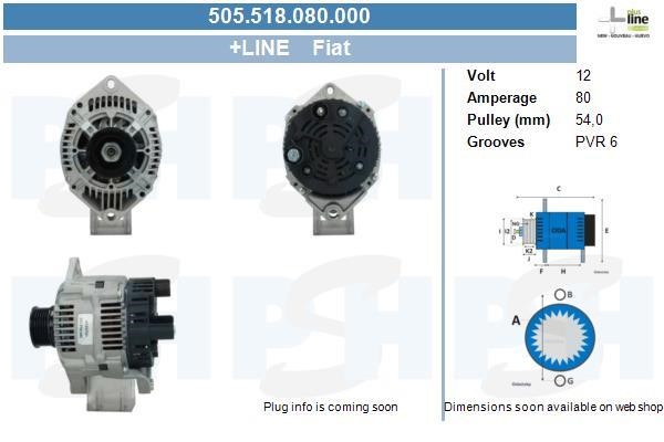 505518080000 BV PSH Alternator