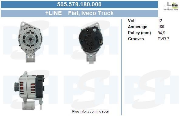 BV PSH 505.579.180.000 Alternator 505579180000 505579180000 BV PSH Alternator