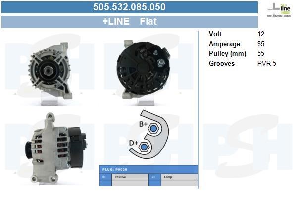 505532085050 BV PSH Alternator